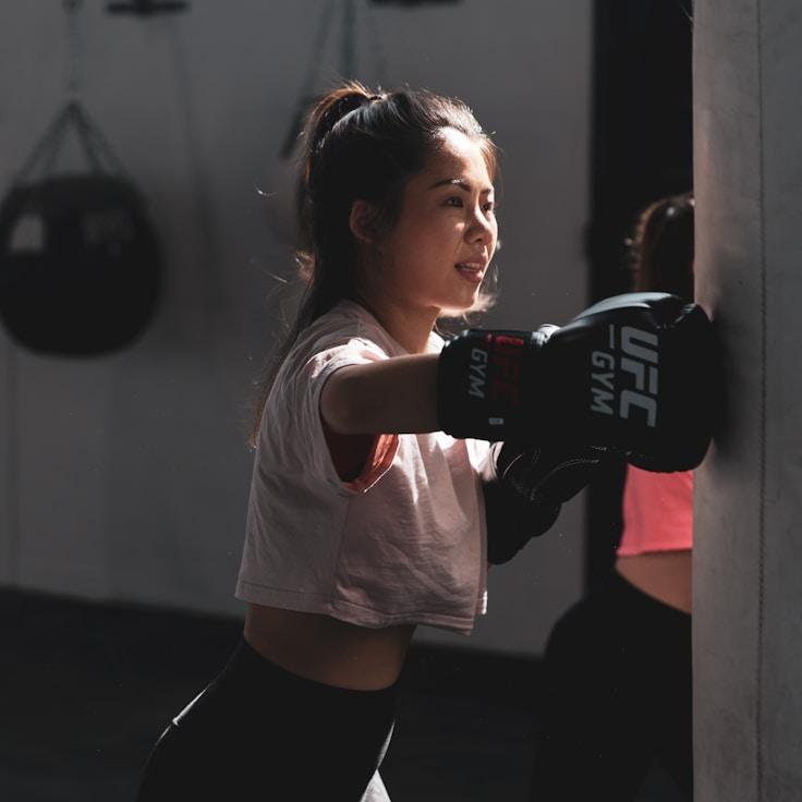 Professional gym with weight equipment